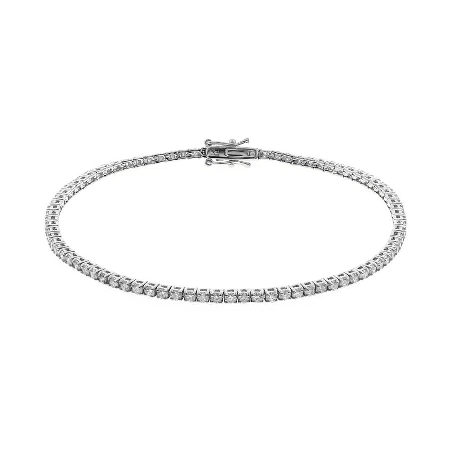 JSP01 -14KW Line Bracelet with 1.99cttw Natural Diamonds