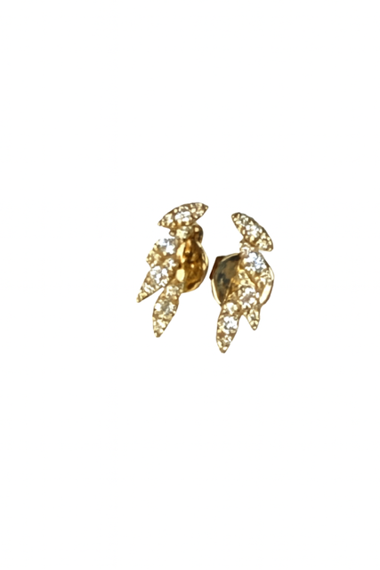 IMS11- 14KY Marquise Shape Half Way Earrings