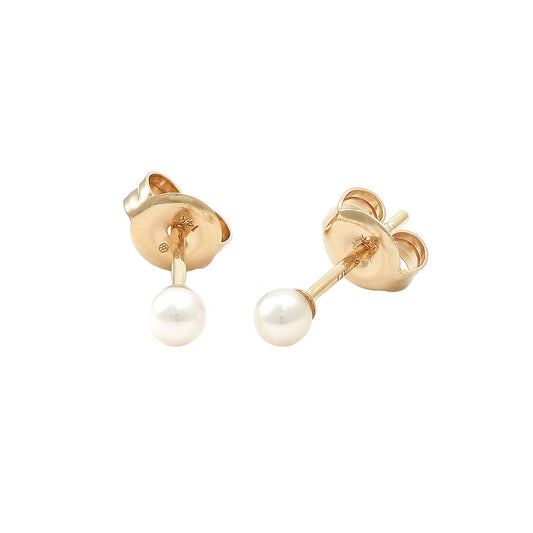IMS02- 14KY Classic 6.5mm Pearl Stud Earring