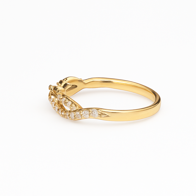 LA11- 14KG Infinity Diamond Ring
