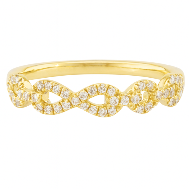 LA11- 14KG Infinity Diamond Ring